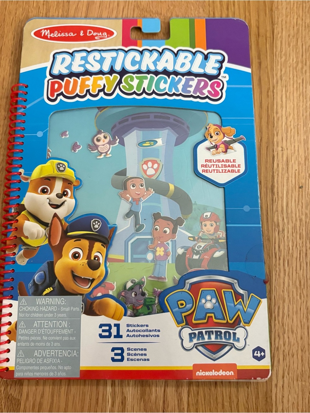 Paw Patrol Restickable Puffy Stickers Melissa & Dog